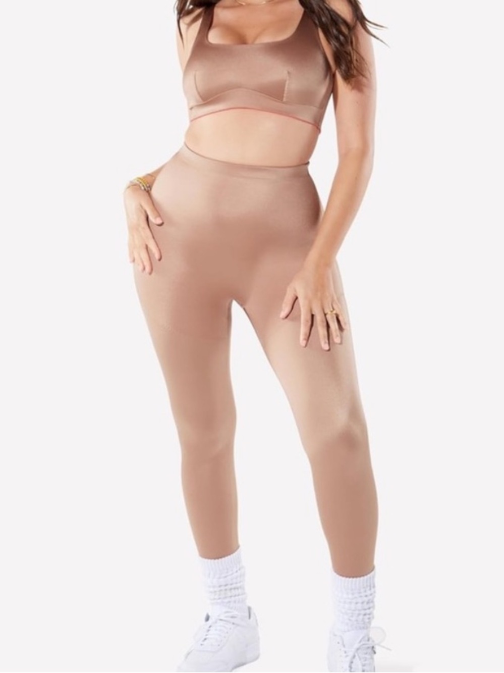 Yitty lizzo headliner shaping high waist brown sugar leggings size xl NWT $84